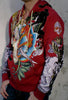 Christian Audigier PIRATE SKULL Zip Hoodie NEW Red - XL